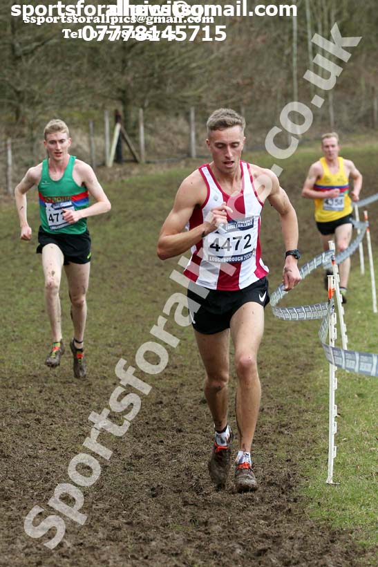 Senior men, 2020 British Athletics Inter Counties Cross Country Champs., Prestwold Hall, Loughborough. Photo: David T. Hewitson/Sports for All Pics